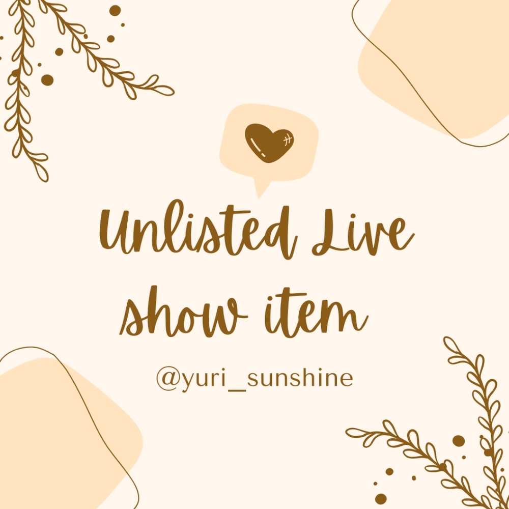 Unlisted Live Show Item